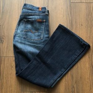 7 for all Mankind Flare Stretch Jeans Size 27